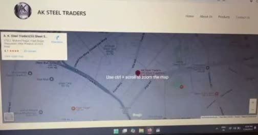 Stainless Steel Trading & Wholesale Website — Contact & Map