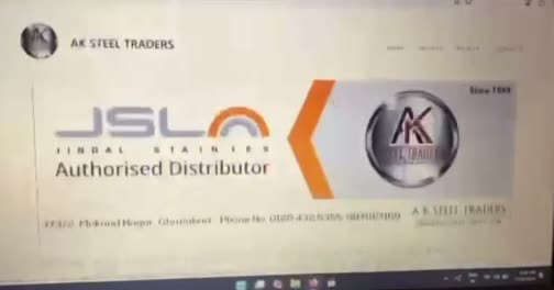 Stainless Steel Trading & Wholesale Website — Homepage